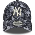 bone-curvo-preto-ajustavel-9forty-all-over-print-da-new-york-yankees-mlb-da-new-era