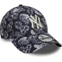 bone-curvo-preto-ajustavel-9forty-all-over-print-da-new-york-yankees-mlb-da-new-era