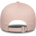 bone-curvo-rosa-ajustavel-para-mulheres-com-logo-branco-9forty-league-essential-da-new-york-yankees-mlb-da-new-era