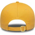 bone-curvo-amarelo-ajustavel-para-mulheres-9forty-metallic-logo-da-los-angeles-dodgers-mlb-da-new-era