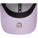bone-curvo-violeta-ajustavel-para-mulheres-9forty-floral-icon-da-new-york-yankees-mlb-da-new-era
