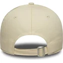 bone-curvo-bege-ajustavel-para-mulheres-9forty-beaded-da-new-york-yankees-mlb-da-new-era