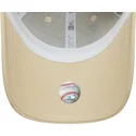 bone-curvo-bege-ajustavel-para-mulheres-9forty-beaded-da-new-york-yankees-mlb-da-new-era
