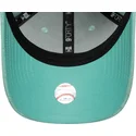 bone-curvo-verde-ajustavel-para-mulheres-9forty-floral-towelling-da-los-angeles-dodgers-mlb-da-new-era