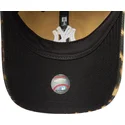 bone-curvo-leopardo-ajustavel-para-mulheres-9twenty-outline-da-new-york-yankees-mlb-da-new-era