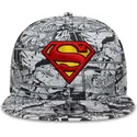 bone-plano-preto-snapback-para-crianca-9fifty-all-over-print-da-superman-dc-comics-da-new-era