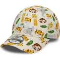 bone-curvo-bege-ajustavel-para-crianca-9forty-all-over-print-safari-da-new-era