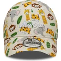 bone-curvo-bege-ajustavel-para-crianca-9forty-all-over-print-safari-da-new-era