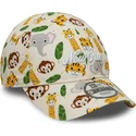bone-curvo-bege-ajustavel-para-crianca-9forty-all-over-print-safari-da-new-era