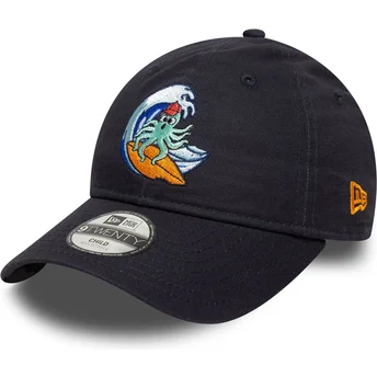 Boné curvo azul marinho ajustável para criança 9TWENTY Surf Crew da New Era