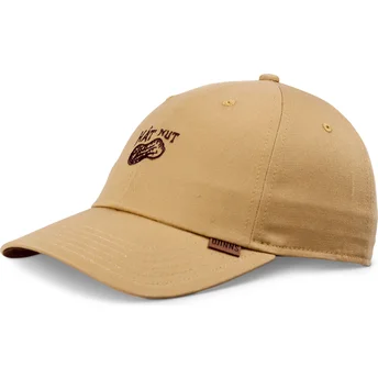 Boné curvo castanho ajustável Dad Hat Nut da Djinns