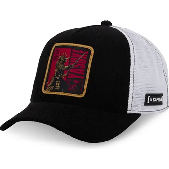 Boné trucker preto e branco Yasuke YAS2 Assasin's Creed da Capslab