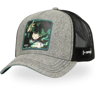Boné trucker cinza Izuku Midoriya Deku MHA DEK My Hero Academia da Capslab
