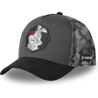 Boné trucker cinza Bugs Bunny LOO11 BUG Looney Tunes da Capslab