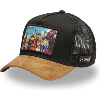 Boné trucker preto e castanho Jinchūriki JIN Naruto da Capslab