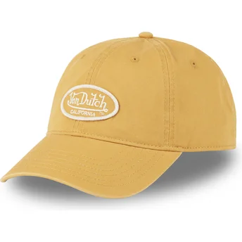 Boné curvo amarelo ajustável LOG05 CD da Von Dutch