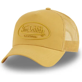 Boné trucker amarelo LOG13 da Von Dutch