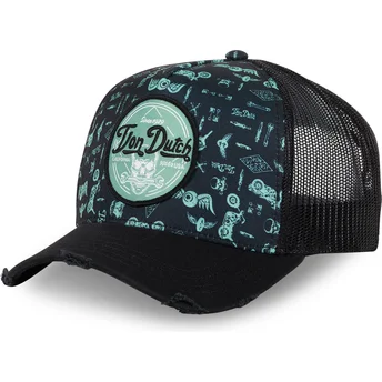 Boné trucker azul PRINT04 da Von Dutch