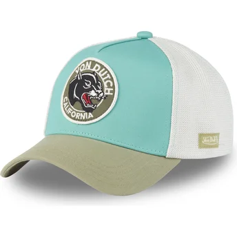 Boné trucker azul e verde WILD04 da Von Dutch