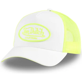 Boné trucker branco e amarelo FLUO02 CT da Von Dutch