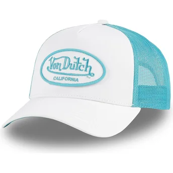Boné trucker branco e azul FLUO03 CT da Von Dutch