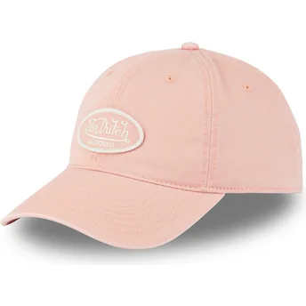 Boné curvo rosa claro ajustável LOG03 CD da Von Dutch