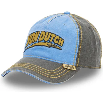 Boné curvo azul e cinza ajustável RETRO05 da Von Dutch
