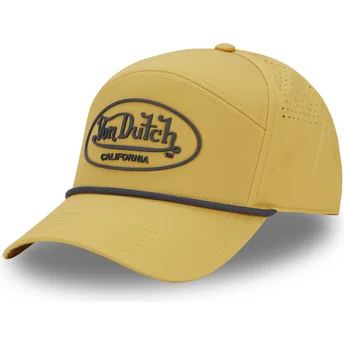 Boné curvo amarelo ajustável CORD05 da Von Dutch