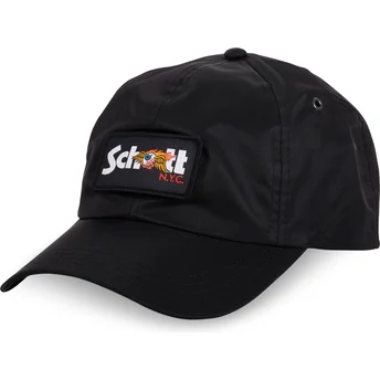 Boné curvo preto ajustável JET NR da Von Dutch x Schott NYC
