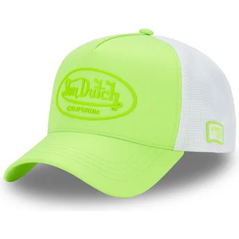 Boné trucker verde e branco FLUO 03 da Von Dutch