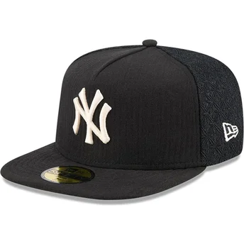 Boné plano preto justo 59FIFTY Day A Frame da New York Yankees MLB da New Era
