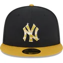 bone-plano-preto-e-amarelo-justo-com-logo-dourado-59fifty-day-da-new-york-yankees-mlb-da-new-era