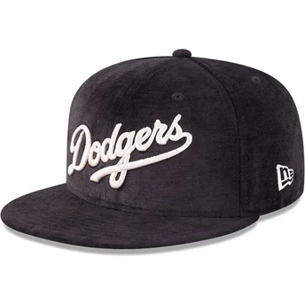 Boné plano preto justo 59FIFTY Day da Los Angeles Dodgers MLB da New Era