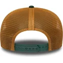 bone-trucker-verde-e-castanho-9seventy-stretch-snap-debossed-logo-da-oakland-athletics-mlb-da-new-era