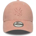 bone-curvo-rosa-ajustavel-para-crianca-9forty-towelling-da-new-york-yankees-mlb-da-new-era