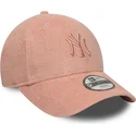 bone-curvo-rosa-ajustavel-para-crianca-9forty-towelling-da-new-york-yankees-mlb-da-new-era