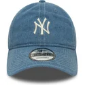 bone-curvo-azul-ajustavel-9twenty-denim-da-new-york-yankees-mlb-da-new-era
