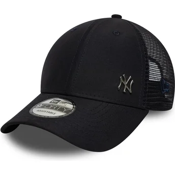Boné trucker azul marinho ajustável 9FORTY Flawless da New York Yankees MLB da New Era