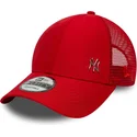 bone-trucker-vermelho-ajustavel-9forty-flawless-da-new-york-yankees-mlb-da-new-era