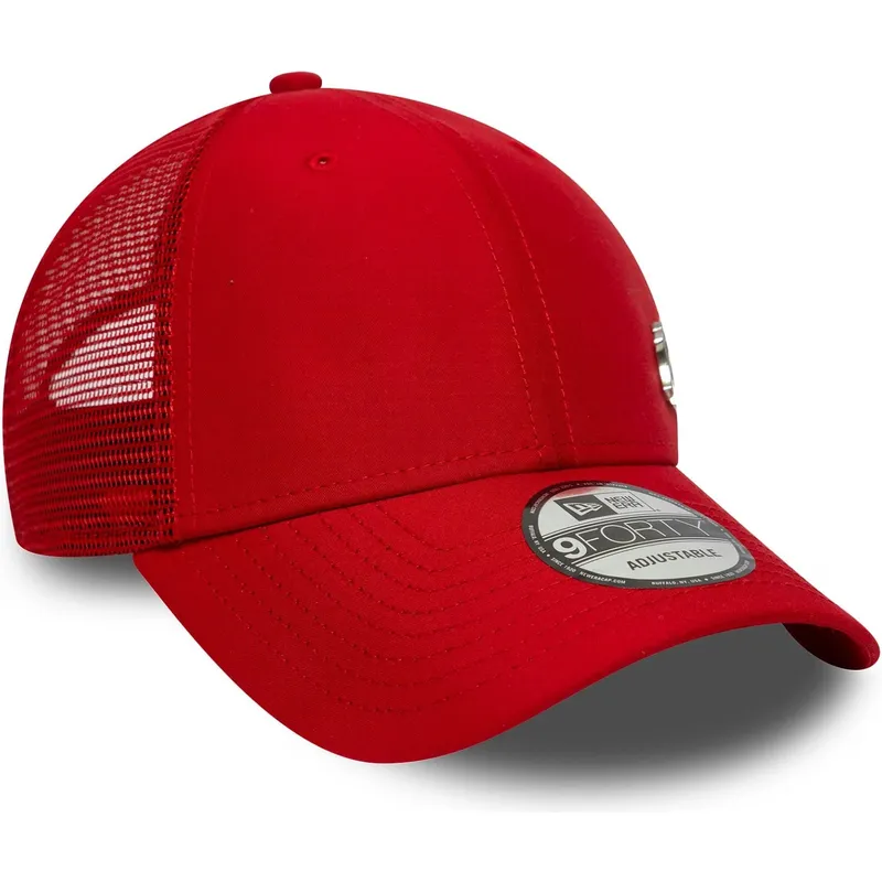 bone-trucker-vermelho-ajustavel-9forty-flawless-da-new-york-yankees-mlb-da-new-era