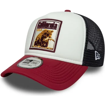 Boné trucker multicolor A Frame Graphic Patch da California Estados e Países da New Era