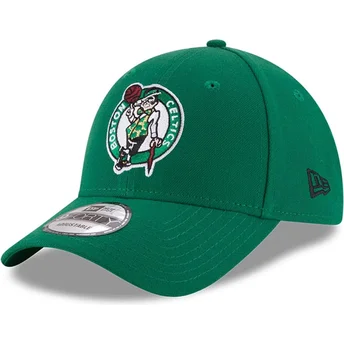 Boné curvo verde ajustável para criança 9FORTY The League da Boston Celtics NBA da New Era