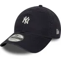 bone-curvo-azul-marinho-ajustavel-9twenty-mini-logo-washed-da-new-york-yankees-mlb-da-new-era
