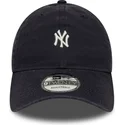 bone-curvo-azul-marinho-ajustavel-9twenty-mini-logo-washed-da-new-york-yankees-mlb-da-new-era