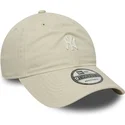 bone-curvo-bege-ajustavel-9twenty-mini-logo-washed-da-new-york-yankees-mlb-da-new-era