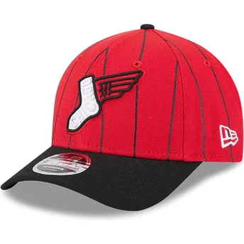 Boné curvo vermelho e preto snapback 9FORTY M-Crown City Connect da Chicago White Sox MLB da New Era