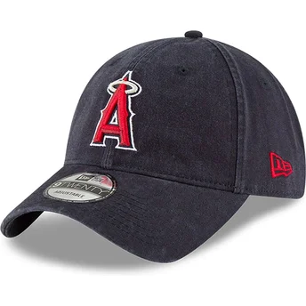Boné curvo azul marinho ajustável 9TWENTY Core Classic da Los Angeles Angels MLB da New Era