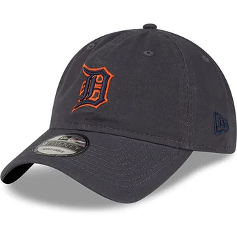 Boné curvo cinza ajustável 9TWENTY Core Classic da Detroit Tigers MLB da New Era