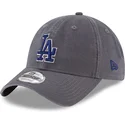 bone-curvo-cinza-ajustavel-com-logo-azul-9twenty-core-classic-da-los-angeles-dodgers-mlb-da-new-era