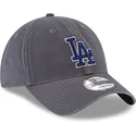bone-curvo-cinza-ajustavel-com-logo-azul-9twenty-core-classic-da-los-angeles-dodgers-mlb-da-new-era